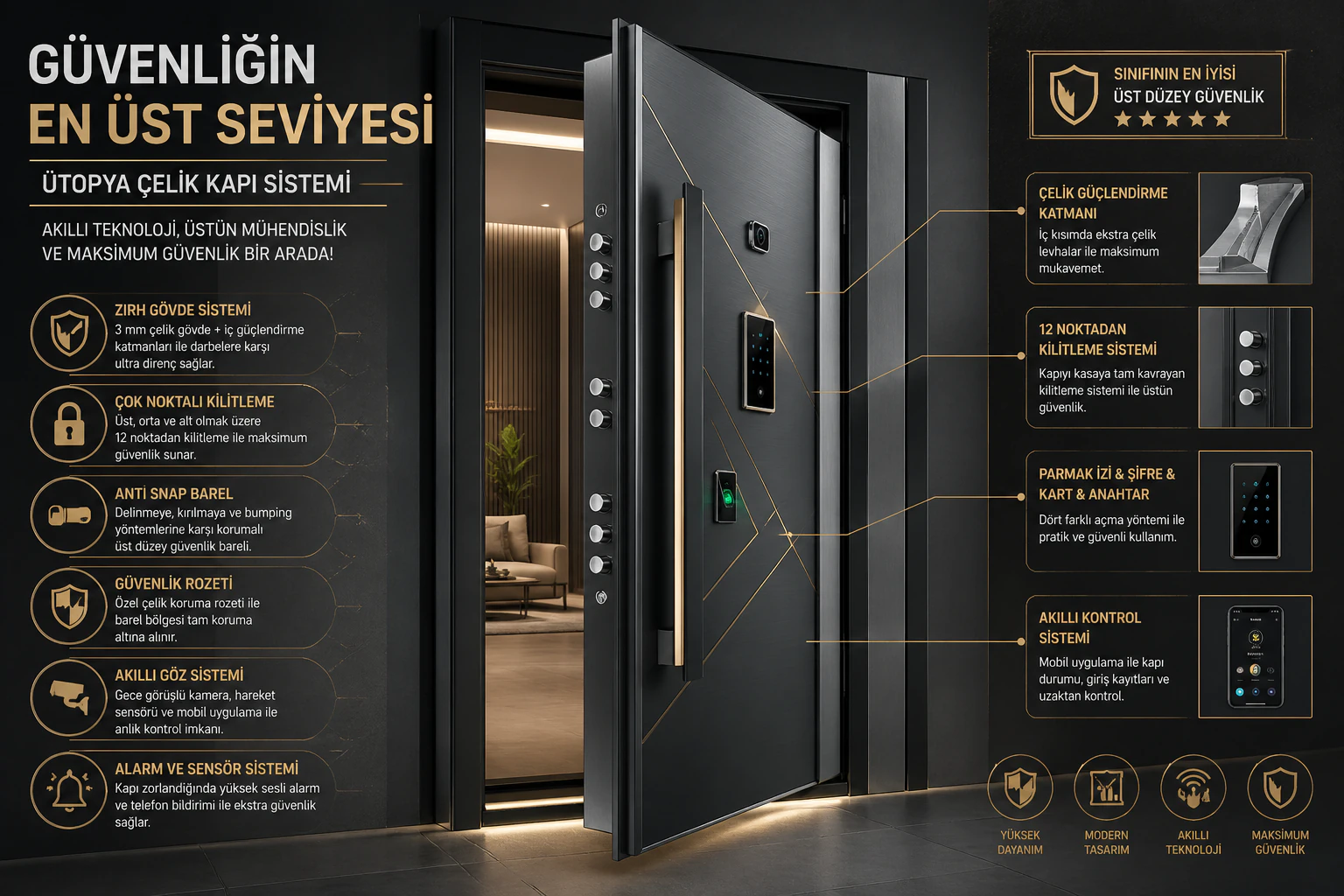 Çelik Kapı Güvenliği Nasıl Olmalı? Ordu’da Ev ve İş Yeri Güvenliği İçin Profesyonel Öneriler